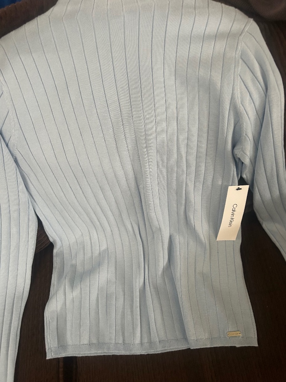 Calvin Klein Women's Viscose Blend Rib Mock Neck Sweater